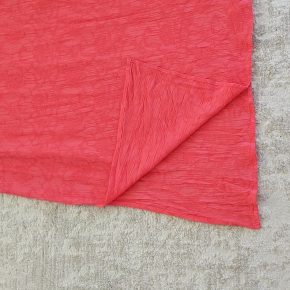 Karin Stevens Empire Waist Side Vent Maxi Dress 6 Peachy Pink Coral - Picture 4 of 15